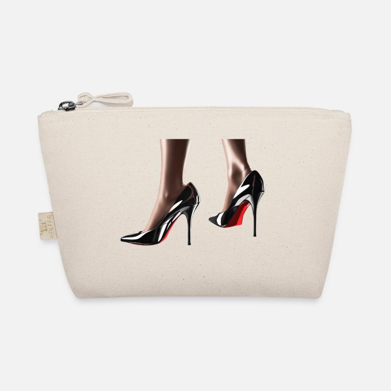 Talons hauts élégants avec une finition brillante Trousse biologique