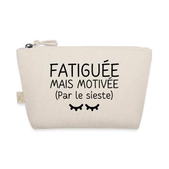 Fatiguée mais motivée par le sieste  - Trousse biologique - nature - Devant
