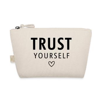 Empowering Trust Yourself Typography - Organic Pouch - nature - Front