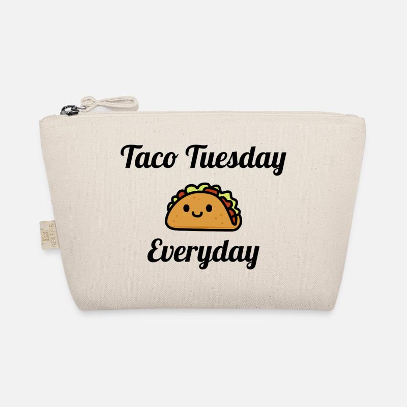 Skurriles Taco-Design - Bio-Täschchen - Natur