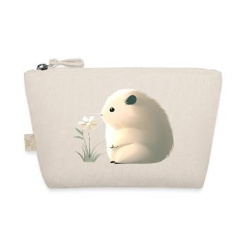 Cute hamster with flower - Organic Pouch - nature - Front