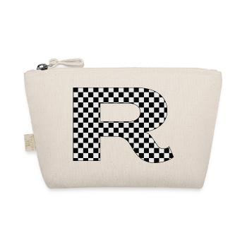 Checkerboard R Design - Organic Pouch - nature - Front