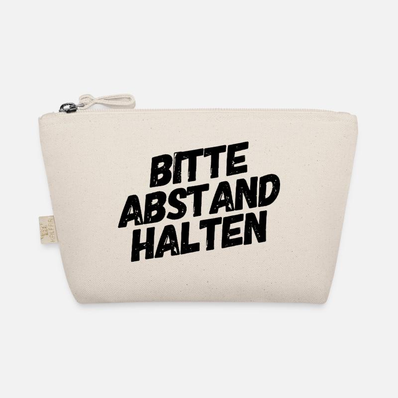 Please keep your distance Corona Crisis Note Organic Pouch