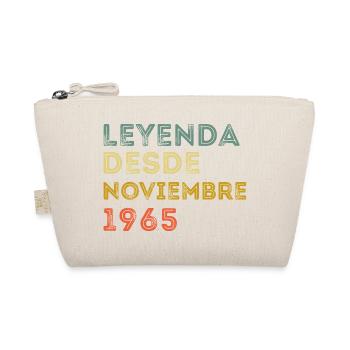 November 1965 Vintage Retro Geburtstag - Bio-Täschchen - Natur - Vorne