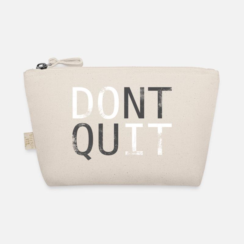 Don’t Quit Motivationsspruch Bio-Täschchen