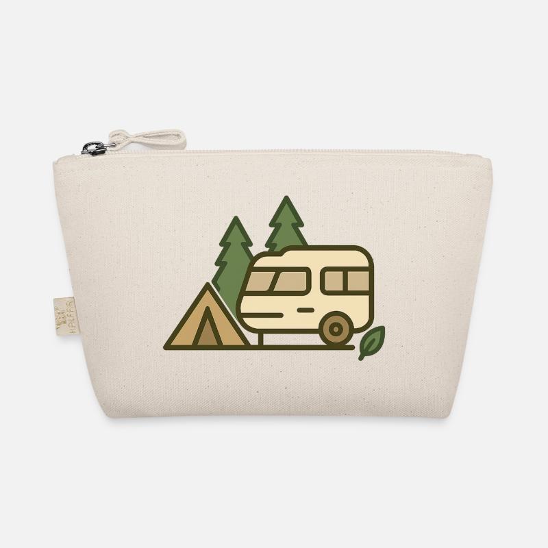 Abenteuer Camping Naturdesign - Bio-Täschchen - Natur