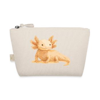 Realistisches Axolotl – Detailreiche Illustration - Bio-Täschchen - Natur - Vorne