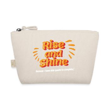 Rise and Shine: Side Quest Tee - Organic Pouch - nature - Front