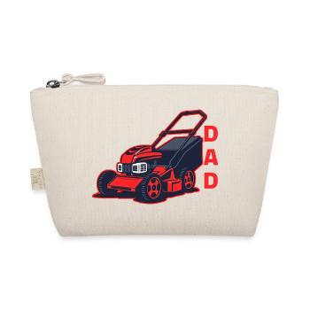 Lawn mower father - Organic Pouch - nature - Front