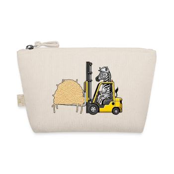 Drôle de conducteur de chariot élévateur zébré spaghetti italien - Trousse biologique - nature - Devant
