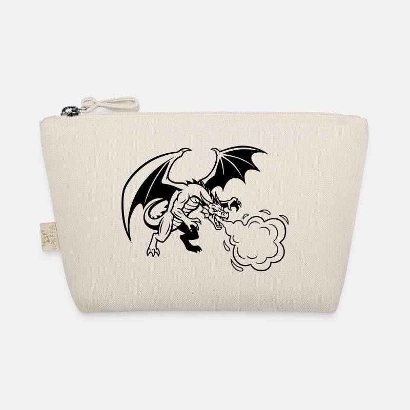Drache_Drachen_Feuer_Gaming_Vektor Organic Pouch