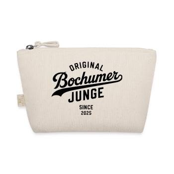 Echter Bochumer Hoodie Bochum Shirt Strampler - Bio-Täschchen - Natur - Vorne