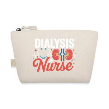 Dialysis nurse motif with kidney - Organic Pouch - nature - Front