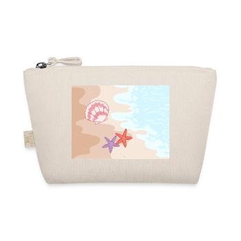 Sommerstrand Seesterne und Muscheln - Bio-Täschchen - Natur - Vorne