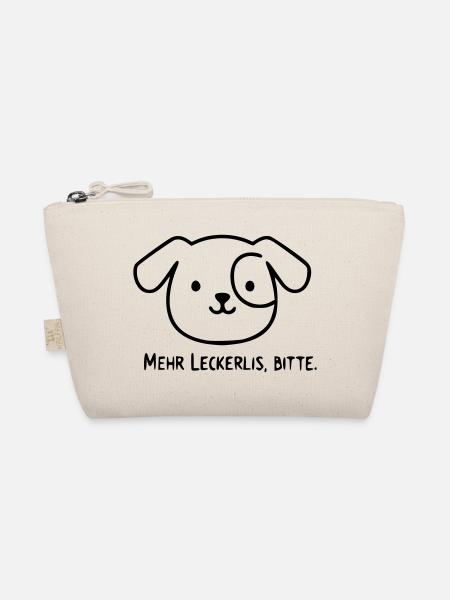 Cute Dog | More treats, please! - Organic Pouch - nature - Front