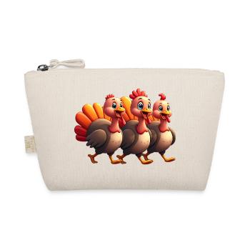 Thanksgiving Truthahn Baby - Bio-Täschchen - Natur - Vorne