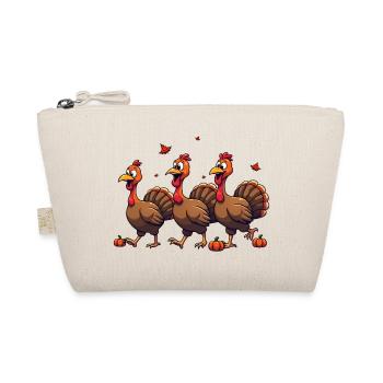 Thanksgiving Truthahn Baby - Bio-Täschchen - Natur - Vorne
