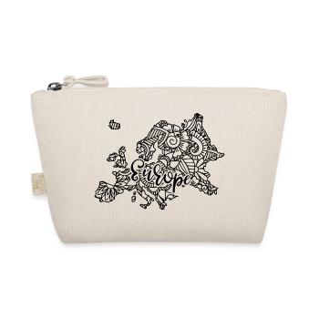 Map Europe Mandala Floral Travel - Organic Pouch - nature - Front
