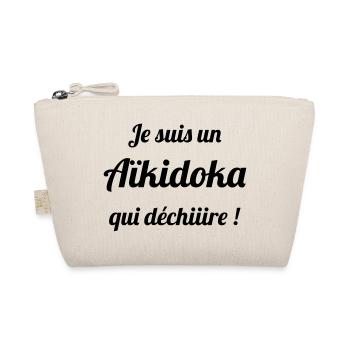 I'm an aikido who rocks! Aikido - Organic Pouch - nature - Front