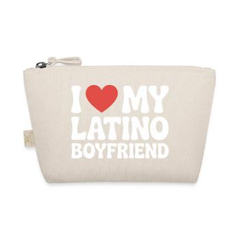 I Love My Latino Boyfriend Valentinstag - Bio-Täschchen - Natur - Vorne