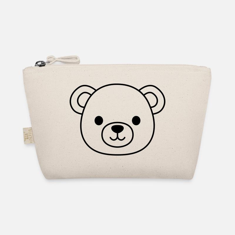 Teddy Bear Face Organic Pouch
