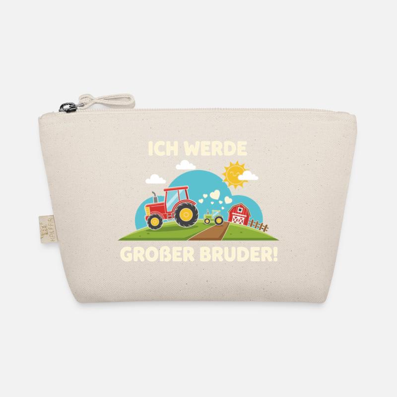 Ich Werde Großer Bruder Traktor Bauernhof Süß Bio-Täschchen