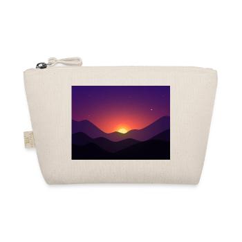 Sunset mountain in gradient - Organic Pouch - nature - Front