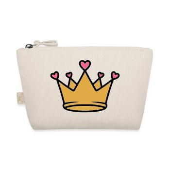 Princesse mignonne Vector des Cœurs de la Couronne - Trousse biologique - nature - Devant