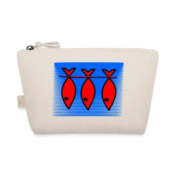 FISH. MEMORY. SARDINE. APRIL FOOL. SEA - Organic Pouch - nature - Front