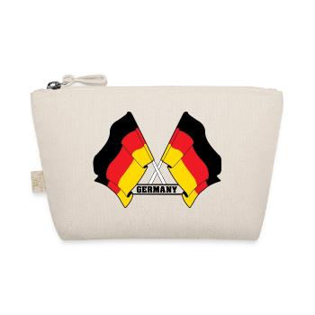 Germany Crossed Flags - Organic Pouch - nature - Front