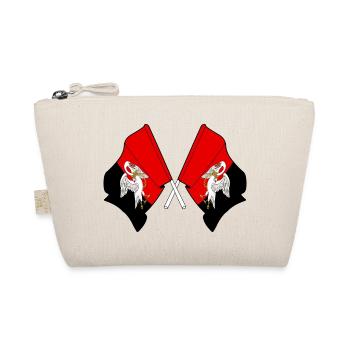 Buckinghamshire Crossed Flags - Organic Pouch - nature - Front