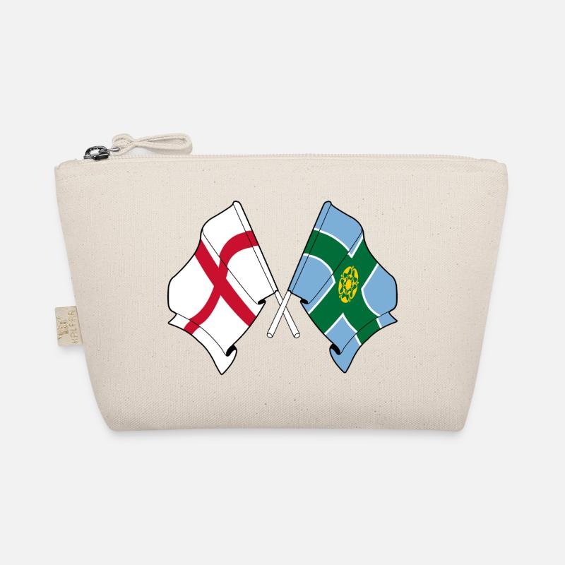 Derbyshire x England Flaggen Bio-Täschchen