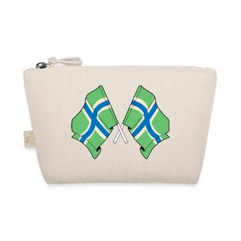 Crossed Flags Gloucestershire - Organic Pouch - nature - Front
