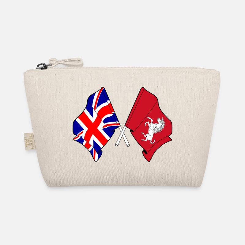 Kent-Flagge + Großbritannien-Flagge Bio-Täschchen