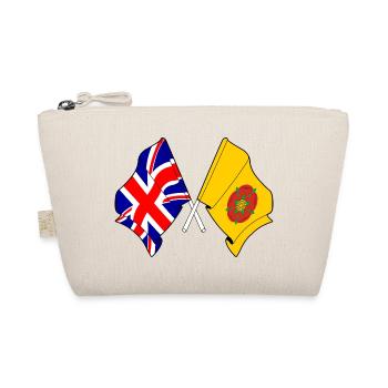 Lancashire & Great Britain Flag - Organic Pouch - nature - Front
