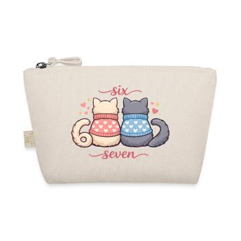 Cadeau de mème Cat Valentine 67 Six Seven - Trousse biologique - nature - Devant