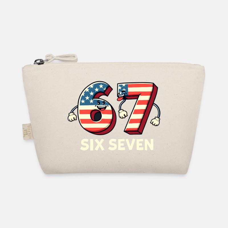 US Flag 67 Memes Six Seven - Bio-Täschchen - Natur