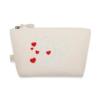 LoveBee Hearts : Adorable Dessin Lineline Bee - Trousse biologique - nature - Devant