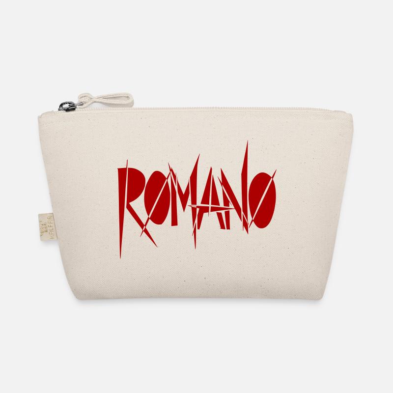 Romano Graffiti Schrift - Farbe variabel Bio-Täschchen