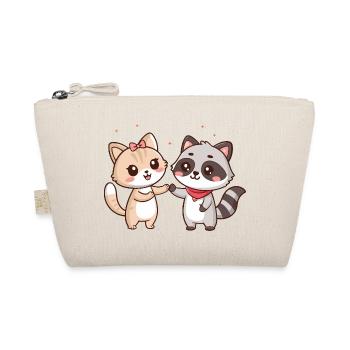 Amitié Kawaii: Chat et Raton-Laveur - Trousse biologique - nature - Devant