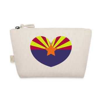 Arizona heart flag - Organic Pouch - nature - Front