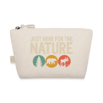 Just Here for Nature: Rustic Wildlife Tee - Organic Pouch - nature - Front