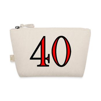 40. 40 ANS. 40e ANNIVERSAIRE. ANNIVERSAIRE 40 ANS. - Trousse biologique - nature - Devant