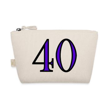 40. 40 ANS. 40e ANNIVERSAIRE. ANNIVERSAIRE 40 ANS. - Trousse biologique - nature - Devant