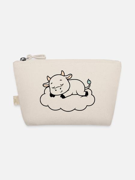 Sleeping Cow Cloud Dream Baby - Organic Pouch - nature - Front