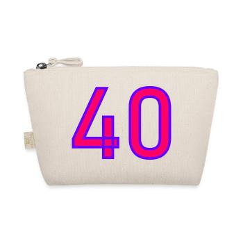40. 40 YEARS. 40th ANNIVERSARY. 40 YEARS ANNIVERSARY. - Organic Pouch - nature - Front