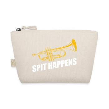 Spit happens trumpet player - Organic Pouch - nature - Front