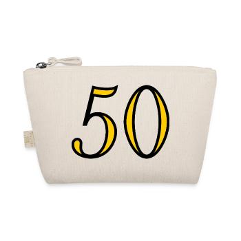 50. 50 JAHRE. 50-JÄHRIGES JUBILÄUM. 50-JÄHRIGES JUBILÄUM. - Bio-Täschchen - Natur - Vorne