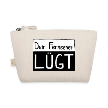 Dein Fernseher LÜGT - Bio-Täschchen - Natur - Vorne