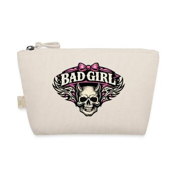 Crâne de Bad Girl avec des Ailes - Trousse biologique - nature - Devant